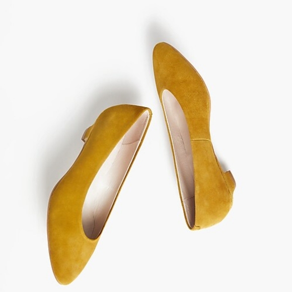 Intentionally Blank Leather Campy Pumps in Mustard size 10 - Picture 1 of 11